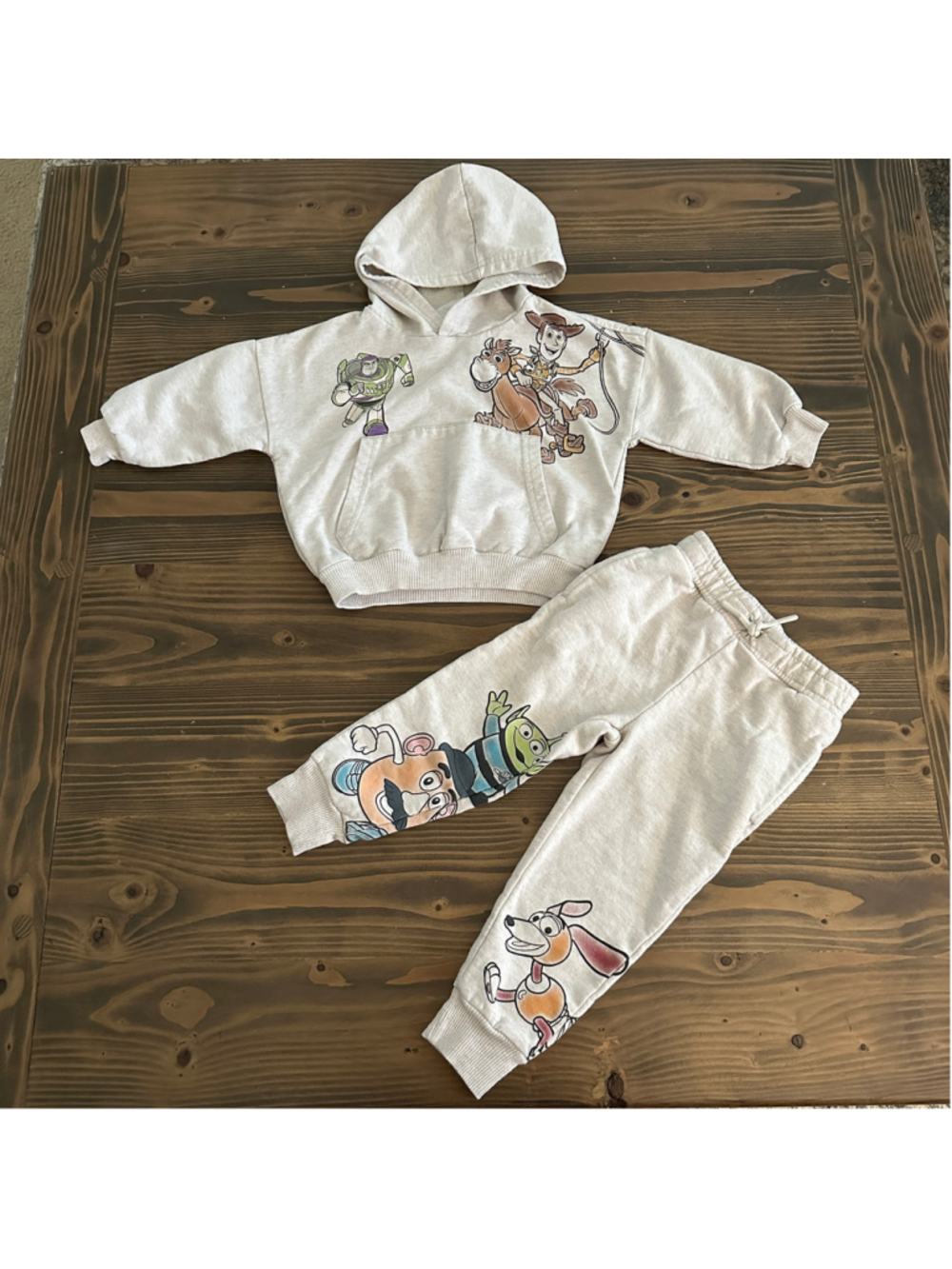Disney Toy Story Hoodie Jogger Set Boys 2T Buzz Woody Matching Outfit